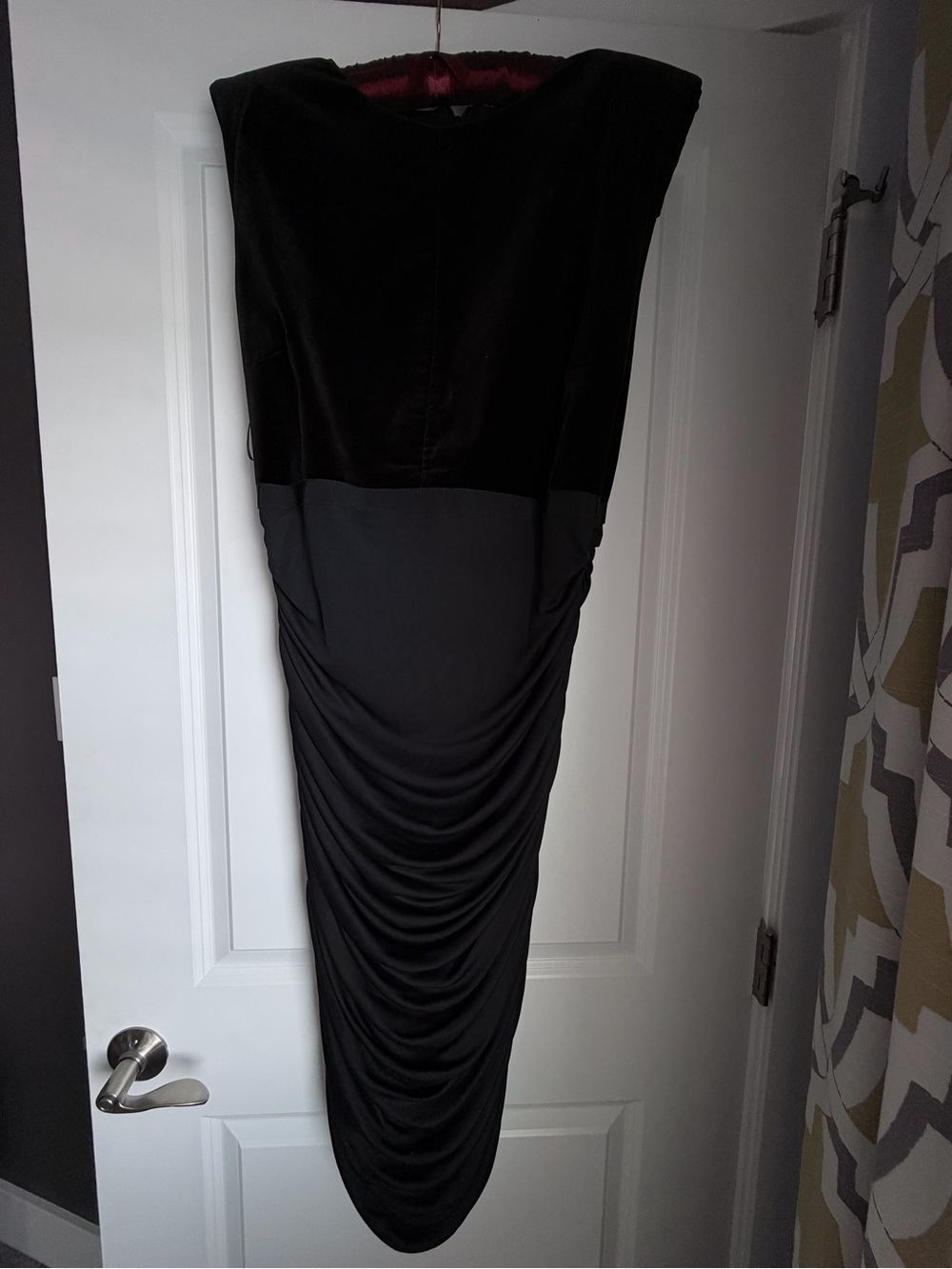 Sleek Black Ruched Midi Dress - Giambattista Valli Paris